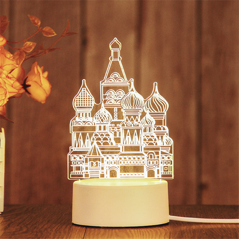 3D LED Night Light Lamp